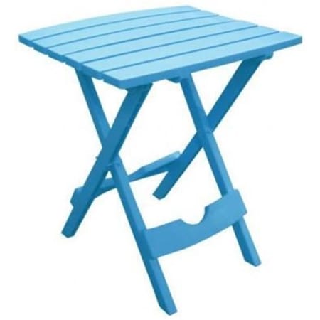 Quik Fold Portable Resin Side Table, Pool Blue